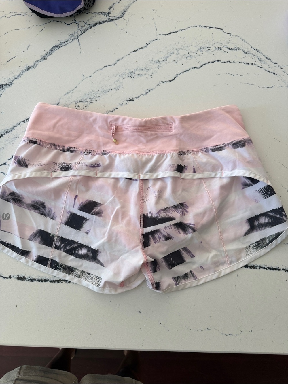 lululemon athletica Pink Brushstroke Athletic Shorts